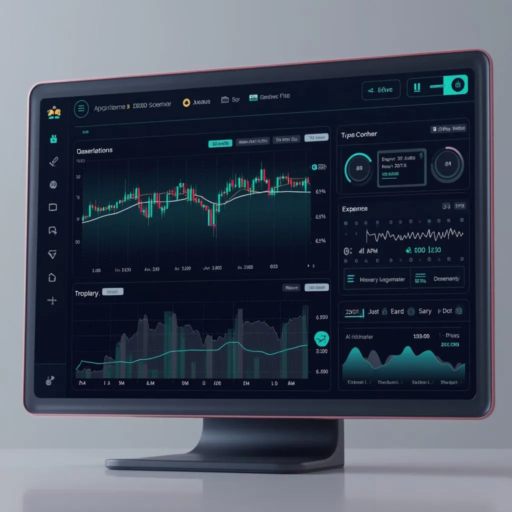 Interface utilisateur de la plateforme de trading IA